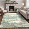 BEIMO Tappeto Salotto 200x290cm Moderno Astratto Tappeti Verde Salvia | Pelo Corto, Lavabile in Lavatrice, Antiscivolo, per Soggiorno, Camera e Ufficio,Camera Da Pranzo, Interno Grande
