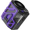 LYEAA Ventilatore da Vita Portatile Ventola di Raffreddamento da Vita 100 Marce USB Ricarica Clip da Vita Ventilatore 6000mAh Display Digitale for Pesca Campeggio Escursionismo (Viola)
