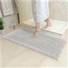 Decomira Tappeto Bagno Antiscivolo | Tappetino bagno super assorbente, lavabile in lavatrice | Per il bagno, la doccia, la vasca da bagno o come tappetino WC | Grigio - 80x150 cm