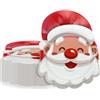 APUXXJUPA Piatti di Natale, 60 pezzi Piatti di carta di Babbo Natale per decorazioni di Natale allegre, festa di Natale, inverno, vacanza, forniture per feste