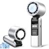 VHV Ventilatore portatile turbo a mano 1-199 velocità batteria 5500 mAh, mini ventilatore pieghevole con display LED funzione di raffreddamento, ventilatore tascabile per esterni campeggio uffici
