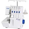 Juki MO-214D Kirei - Macchina per overlock a 4 fili, per principianti e molto più ravvicinate, con sottotappeto superiore resistente per tutti i tipi di tessuti
