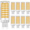 MENTA Lampadine LED G9 9W, Nessun Sfarfallio, Luce Bianca Calda 3000K, 750lm, Equivalente 75W Lampada Alogena, Luce brillante, Risparmio Energetico, Non Dimmerabile, AC220-240V, Φ18*64mm, 8 pezzi