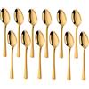 Buyer Star Cucchiaini d'oro, acciaio inossidabile per gelato all'antipasto di cioccolata calda, (confezione da 12)