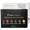 Tchibo CAFISSIMO Pure Plus Macchina da Caffè Nera, 1250W, 800ml, con 60 Capsule Collezione Premium, Espresso Barista, Caffè Crema, Colombia e Brasil, Espresso Caramel, Double Choc