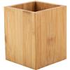 Acouto Portapenne in legno Portapenne in bambù Scrivania Tidy Organizer Set Semplice Multi-Function Pencil Pot Square