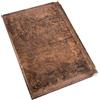 Jeanette Dietl Taccuino XXL mappa mondo A4 con angoli in metallo: diario vintage con copertina rigida effetto pelle, quaderno appunti con pagine vuote, journal per scrivere, idea regalo, 164 pagine, formato grande