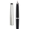 erofa Jinhao 59 - Penna stilografica con pennino EF e convertitore, colore argento, mini penna tascabile da viaggio