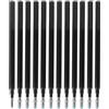 SopwMap 12 pezzi Ricariche Penne a Sfera Cancellabili Compatibili per Pilot Frixion penna a sfera cancellabile, Inchiostro Termosensibile Nero, Punta 0,7 mm, Lunghezza di Scrittura 400 m, Asciugatura Rapida