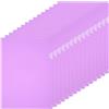 PATIKIL Cartellina a L Formato A5, 15Pz Buste Porta Documenti Trasparenti Cartella Portadocument Copertine Custodie Per Documenti Cartelle Ufficio, 6.3x8.8, Viola