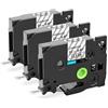 Oozmas AZe131 Nastri Compatibile con Brother P-touch TZe-131 12mm 0.47