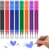 CJMUQHEHH 16x Ricariche per Penne Gel Cancellabili, Compatibili con Pilot FriXion Ball, Clicker, Slim & Eberhard Faber, Punta 0,7mm, 11cm, 8 Colori: Blu, Nero, Rosso, Verde, Viola, Magenta, Arancione, Azzurro