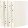 PUCSIQ 4 Confezioni Fogli A5, Carta a Puntini per 6 Fori, 320 Fogli Ricariche | PUCSIQ, Bianca 100 g/m², 20,7 x 14,2 cm, per Agenda, Bullet Journal, Diario, Schizzi, Pittura, Raccoglitori ad Anelli