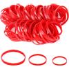 Gyxcelc 150 pezzi Elastici rosso in Gomma Piccoli Elastici ufficio Allungabili Per Scuola Casa Forniture Per Ufficio Industriali Artigianato FAI DA TE,3 dimensioni (2,5/4/5CM)