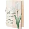 SUPERDANT Porta Biglietti di Auguri Organizer per Libri di Pianificazione Raccoglitore Ad Anelli In Legno Album Fotografico con Tulipani Bian 2 anello Regali Cartello di Esposizione In Carta