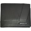 Americanino Portafoglio Uomo in Pelle, 10x12,5x1,5 cm, con Scomparti per Banconote, Monete e Carte (Nero)