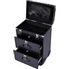 GDSKR Trolley, Rolling Makeup Train Case, Trucco Cosmetico, Da Viaggio, Organizzatore per Trucco Da Viaggio, Trucco Chiudibile, Valigia per unghie da donna
