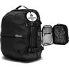 Airback GO Zaino Sottovuoto Viaggio - 16-32L, Zaino con Sottovuoto, Bagaglio a Mano per Cabina, Zaino Viaggio Leggero, Espandibile, Comodo e Resistente All'acqua, Nero