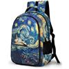 WECECE Zaino Scuola Starry Sky Art Bambina 8 Anni Zainetto Aeroplane Bambino 7 Anni Porta del Frigorifero Cartella Elementare Libri Quaderni, Backpack Outdoor Facile da Abbinare