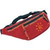 GURU SHOP Grande marsupio in tessuto ricamato, borsa a tracolla, unisex, per adulti, 15 x 35 x 5 cm, Colore: rosso, Einheitsgröße, casual