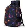 WECECE Zaino Scolastico Honeycomb Motif Ragazzi 15 Anni Zainetto Geometric Hexagons Alunni Classe 8-10 Cartella Scolastica Leggero Durable Scuola e Tempo Libero School Bag
