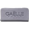 Gaëlle PARIS Portafoglio Lungo in Pelle sintetica Grigio, con Cerniera