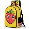 WECECE Zaino Scuola Funny Strawberry Bambina 7-9 Anni Zaino per Computer Fruit Print Bambino Classe 1-3 Cartella Scolastica Moderno Durable Scuola e Tempo Libero Daypack