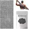 FinalCool Asciugamano Esfoliante, Spugna Doccia Esfoliante Antibatterico, Peeling Corpo Doccia, Scrubber per La Schiena, Guanto Scrub Corpo, Spugna Naturale Doccia (Nero)