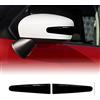 4R Quattroerre.it - 2334 - Profili Protettivi Adesivi Salvaspecchio 3D per Auto, Nero, 2 Pezzi