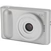 Cryfokt Fotocamera Digitale Portatile 4K 48MP HD 16X Zoom Digitale Autofocus Micro SLR Fotocamera Tascabile per Vlogging, Leggera per Avventure All'aria Aperta (SILVER)