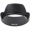 Mtlavishness Paraluce in Plastica di Qualità EW73C 10.0×10.0×4.0 cm per Obiettivi Ef 1018Mm F4.55.6 AntiLuce Diff