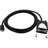 EXSYS EX-2311-2IS cavo di interfaccia e adattatore RS-232 USB C Nero