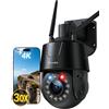 Ctronics 4K 30X Zoom Ottico Telecamera Esterno WiFi, Auto-Tracking/Zoom