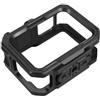 Generico Compatibile con la gabbia con telaio in alluminio GoPro Hero 9-13 | Struttura in metallo con slot riservato for l'attacco del microfono durante le riprese