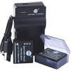 DSTE CGR-S007E S007E - Batteria agli ioni di litio (2 pezzi) e caricatore micro USB, compatibile con Panasonic DMC-TZ11 DMC-TZ15 DMC-TZ1-A DMC-TZ1-K DMC-TZ1-S