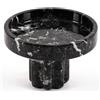 MARBLORE Vassoio in marmo con gambe da 10,2 cm, fatto a mano, nero, zebrato, supporto decorativo per piante e candele, organizer moderno per profumi per la casa e la decorazione della stanza