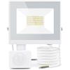 Aigostar Faretto LED con Sensore di Movimento PIR,20W 1800LM Faro LED Esterno,Bianco Freddo 6500K,IP65 Impermeabile Faretti LED per Giardino, Cortile,Patio,Garage...
