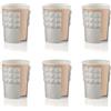 Guzzini - Tiffany, Set di 6 Portabicchieri Universali - Grigio Tortora, 13,4 x 8 x h16,5 cm - 199700158