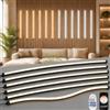 BORDRISE Illuminazione per Pannelli Acustici, Strisce LED Dimmerabili Ritagliabili Integrabili 6 x 100cm 2700K-6500K Bianco Caldo Bianco Freddo Controllo Tramite Telecomando App Colore e Luminosità Regolabili