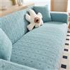 TANYAZ Copridivano Elasticizzato 1 2 3 4 5 Posti, Copridivani Fantasia Copertura Divano velluto jacquard ispessito Universale Fodera per Divano Estensibile Copri Divano Antiscivolo ( Color : Blue , Size : 1