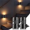 SKUTZTEK Luce notturna a spina, luce notturna con sensore di movimento e sensore crepuscolare, 2 luci a spina con 3 temperature di colore, lampada a spina dimmerabile per corridoio, camera da letto, scale