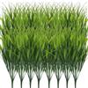 Yicaam 16 Piante di Erba Artificiale, Arbusti di Grano Artificiali da 40 cm, Piante Artificiali di Erba Alta per Decorazione all'aperto, Steli di Vegetazione Artificiale per Decorazione