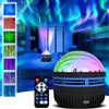 Pipihome Proiettore Aurora Boreale, 2 in 1 Dell'aurora Boreale e Delle Onde Dell'oceano, Cambiamenti Colorati, Luci del Proiettore Dimmerabili USB per Decorazione della Camera da Letto per Bambini