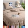 Utopia Bedding Copripiumino Singolo 135x200 cm, Beige