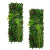 Monster Shop Parete con Piante Artificiali 50x150cm (2Pz) Alina Foliage Verde Realistico per Interni ed Esterni - Resistente agli Agenti Atmosferici e ai Raggi UV - Recinzione, Sfondo Decorativo - Fissaggi Inclusi