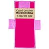 SoNiT home decor SONIT - Telo Mare Magenta per Lettino con Tasche e Elastici 70x180 cm, Copri Lettino Spiaggia in Microfibra con Cuscino Gonfiabile Integrato, Angoli e Tasche Laterali, Ideale per Spiaggia e Piscina