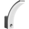 Maclean Lampada a LED con sensore movimento e crepuscolare IP65 grigio, MCE512 GR