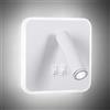 KAWELL 8W Moderna Applique da Parete 3W Faretto da Parete con Interruttore | LED Lampada da Lettura da Parete, 350° Orientabile, per Camera da Letto Soggiorno Sala Studio