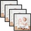 Giftgarden Cornice 30x30,Cornice Nera in PVC,Decorazione per Casa,Set di 4