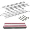 Fhuller Scolapiatti Incasso Filo Acciaio Inox (NO Cromato o Verniciato Grigio) Per PENSILE 80 INTERNO 76,4 Misura Scolapiatti 75,5 701/80 XP1-1 Griglia Portapiatti+Bicchieri + 4 Staffe + Scatola